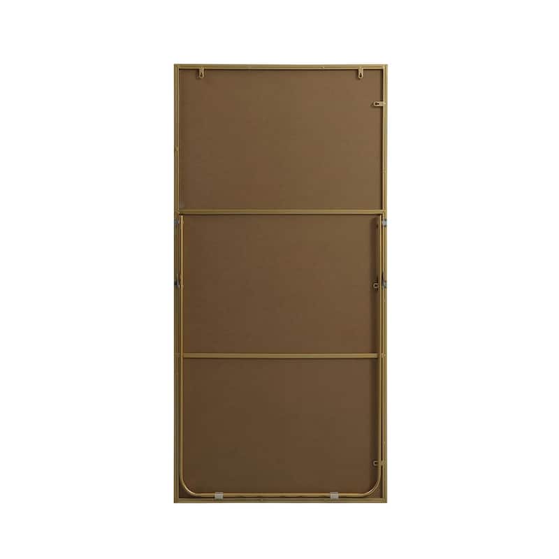 Indigo Home Metal Frame Rectangle Full Length Mirror 30x60 Inch