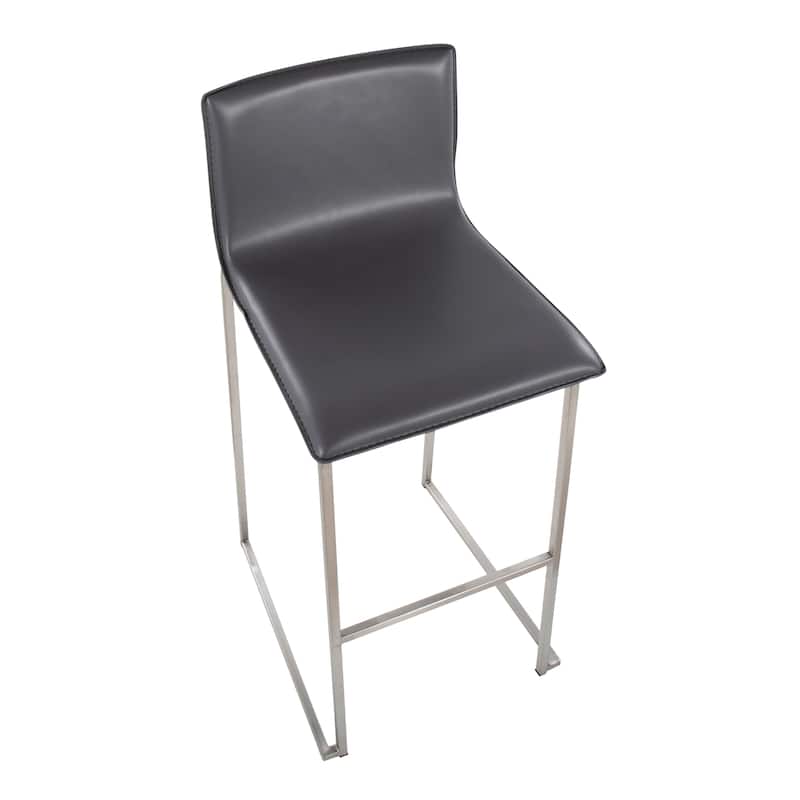Silver Orchid Mara Upholstered Bar Stool - Set of 2