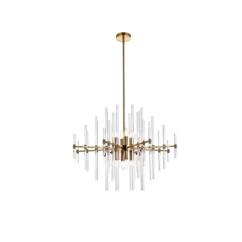 Samuel 27 inch Crystal Rod Pendant - N/A