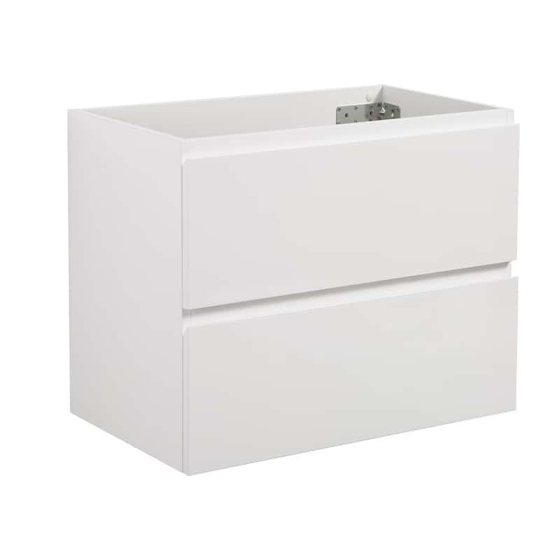(Base Only) Wall Mount Bathroom Vanity Base with 2 Drawers