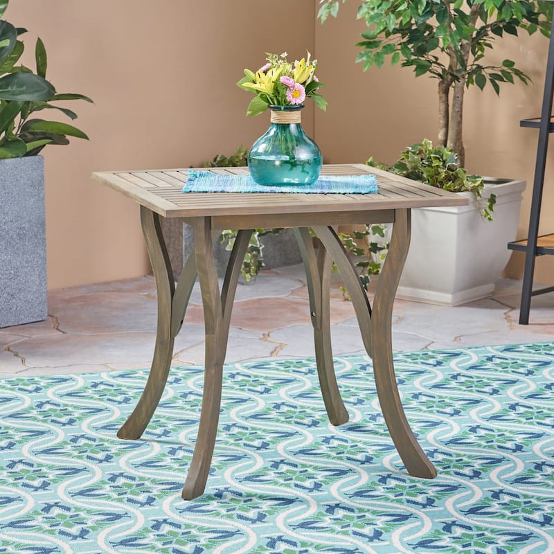 outdoor 31.5'' SQUARE WOOD TABLE