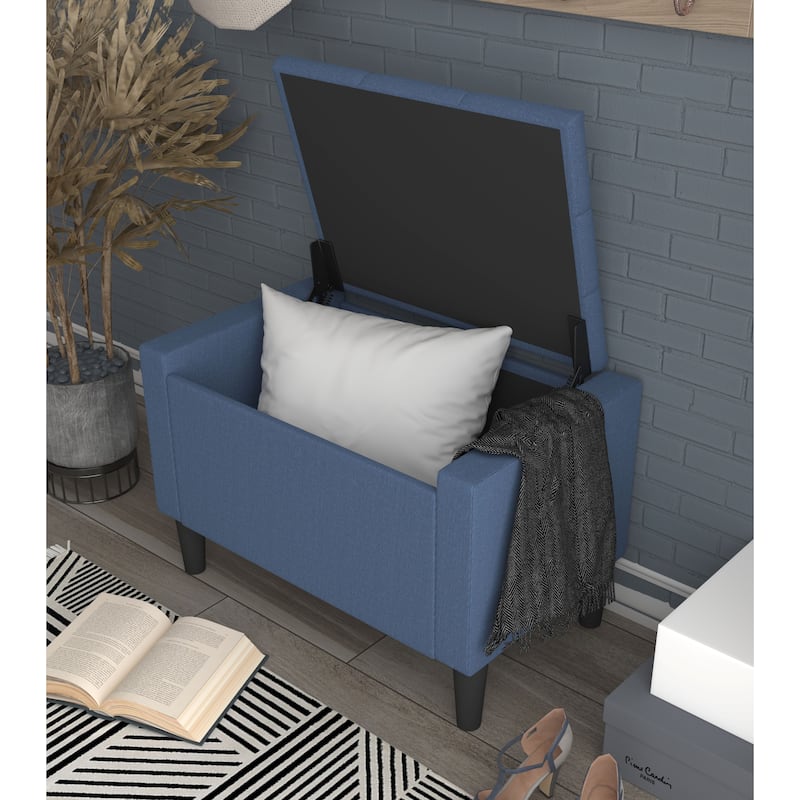 Braylen Upholstered Flip Top Storage Bench