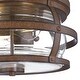 preview thumbnail 7 of 7, Westinghouse Lighting Weatherby 14-Inch Two-Light Outdoor Flush Mount Ceiling Fixture, Clear Glass