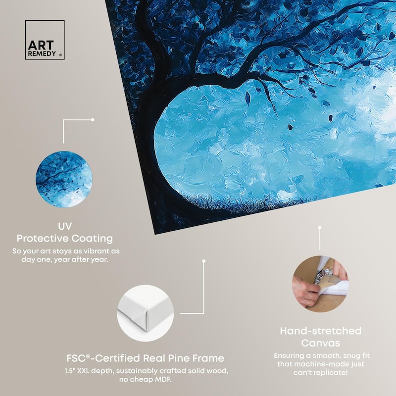 Fire and Ice Tree II Canvas by Art Remedy, Gallery Wrapped