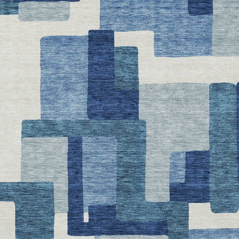 HomeRoots Abstract Transitional Rectangle Outdoor Rug