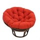 preview thumbnail 7 of 21, Blazing Needles 52-inch Solid Twill Papasan Cushion Ruby Red