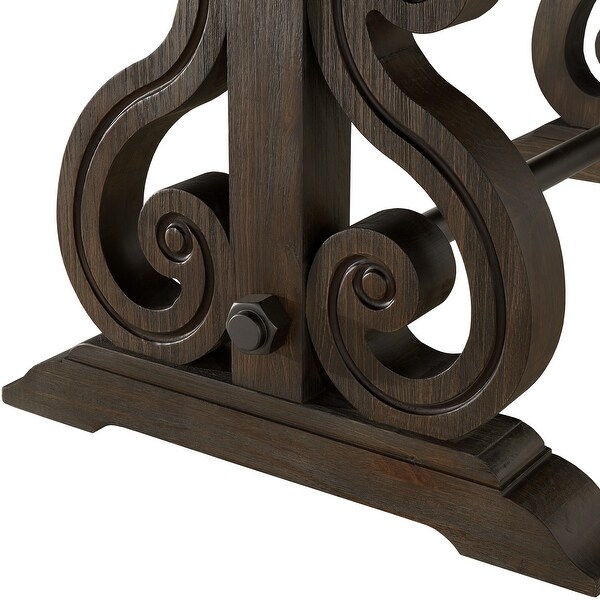 Rowyn wood extendable dining table discount