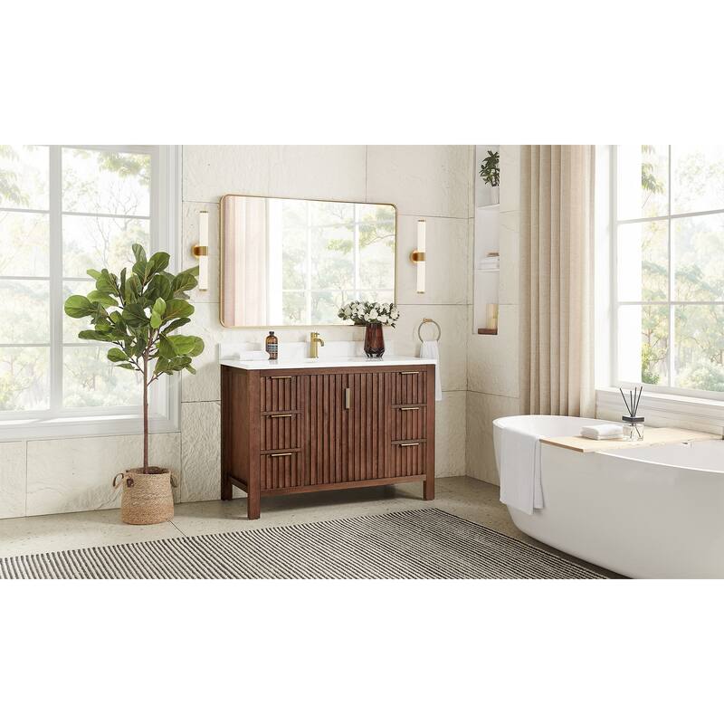 Shenzhen Bath Vanity with Composite Stone Top without Mirror