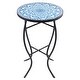 preview thumbnail 7 of 68, Indoor/Outdoor Turkish Mosaic Tile Side Table and Plant Stand