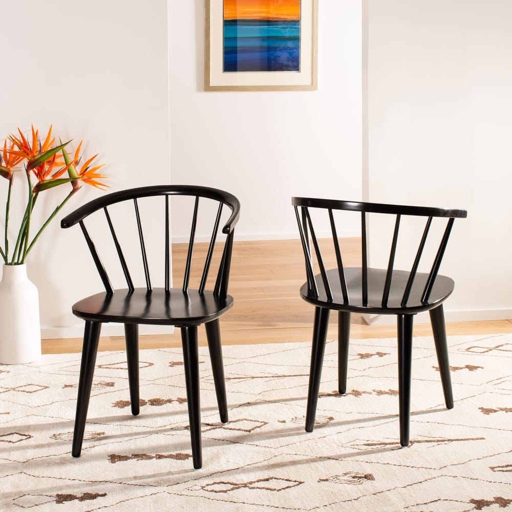 SAFAVIEH Sherene Country Classic Dining Dining Chair (Set of 2) - 21.3" W x 20.5" L x 29.9" H - 21"Wx21"Dx30"H