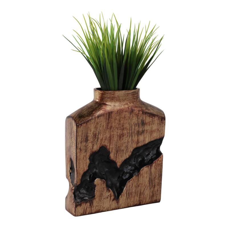 Metal Modern Sculptural Decorative Vase Abstract Design Artistic Form