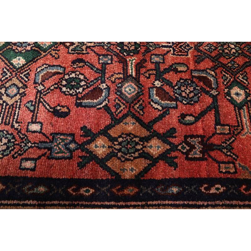 ECARPETGALLERY Hand-knotted Andelz Dark Copper Wool Rug - 3'4 x 9'8