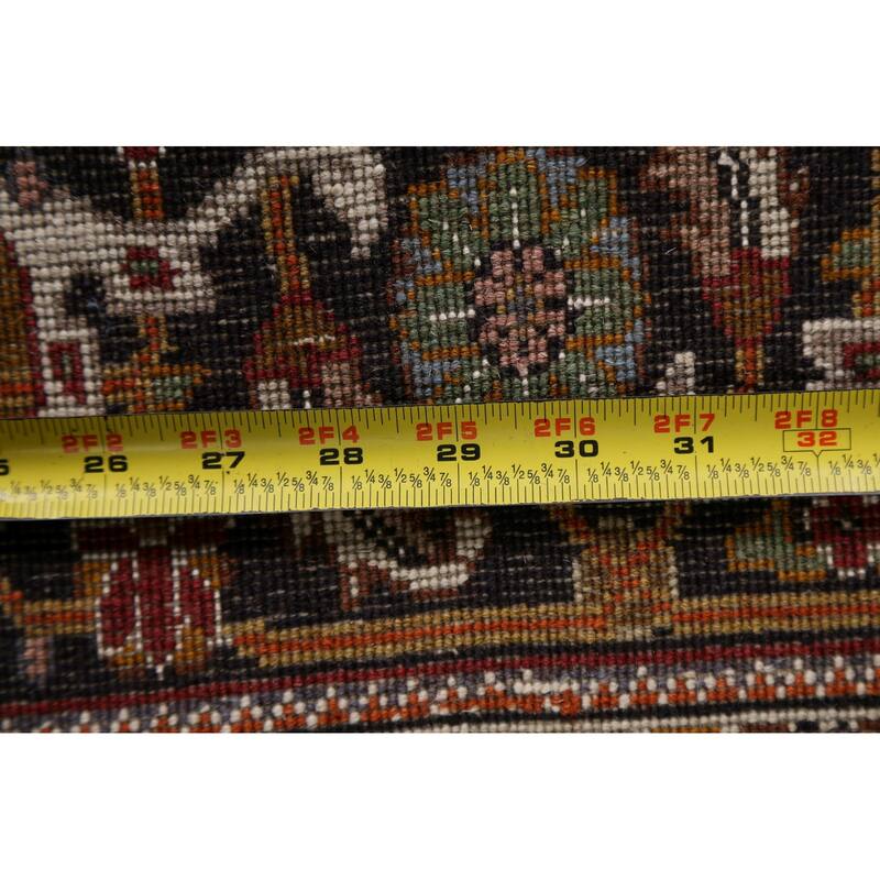 Vegetable Dye Wool/ Silk Tabriz Mahi Persian Area Rug Hand-knotted - 5'0" x 6'10"