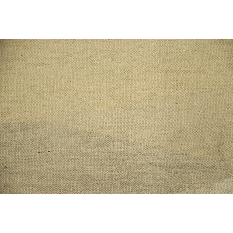 Hand Woven Oriental 100% Wool Carpet Southwestern Modern Beige & Ivories Kilim Area Rug - 5' 0'' X 2' 11''