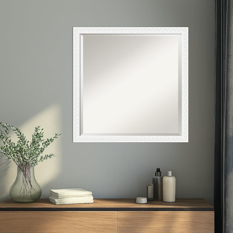 Bethany Beveled Wood Framed Wall Mirror