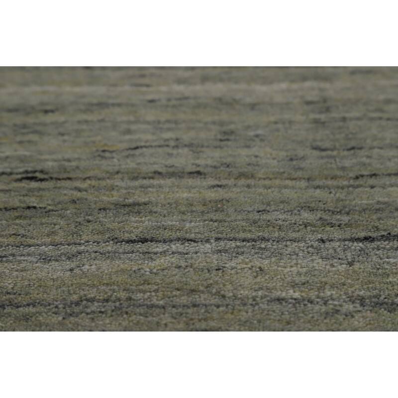 Hand Knotted Oriental 100% Wool Carpet Tribal Animal Pictorial Greys & Charcoal Gabbeh Area Rug - 8' 1'' X 5' 0''