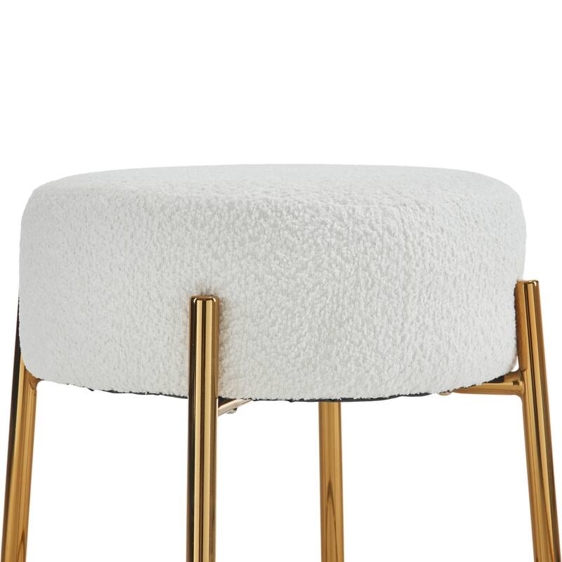 24" Tall, Round Bar Stools, Set of 2