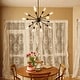 preview thumbnail 10 of 12, 18-Light Industrial Modern Metal Black Sputnik Chandelier