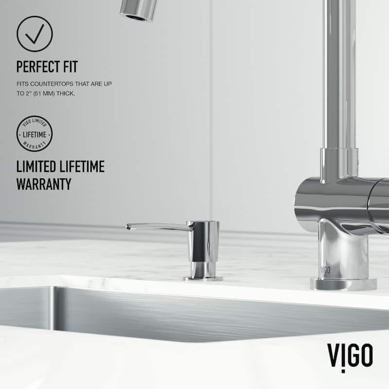VIGO 10 oz. 1.5" W Kitchen Soap Dispenser