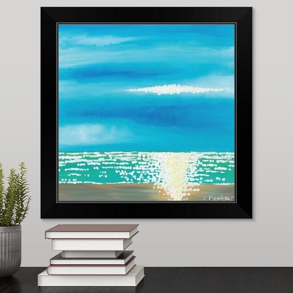 "Blue by Me" Black Framed Print