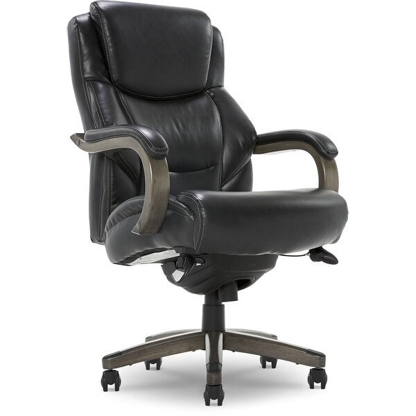 椅子 LAND OFFICE CHAIR La-Z-Boy Delano Big & Tall Executive Office Chair, Mahogany Wood