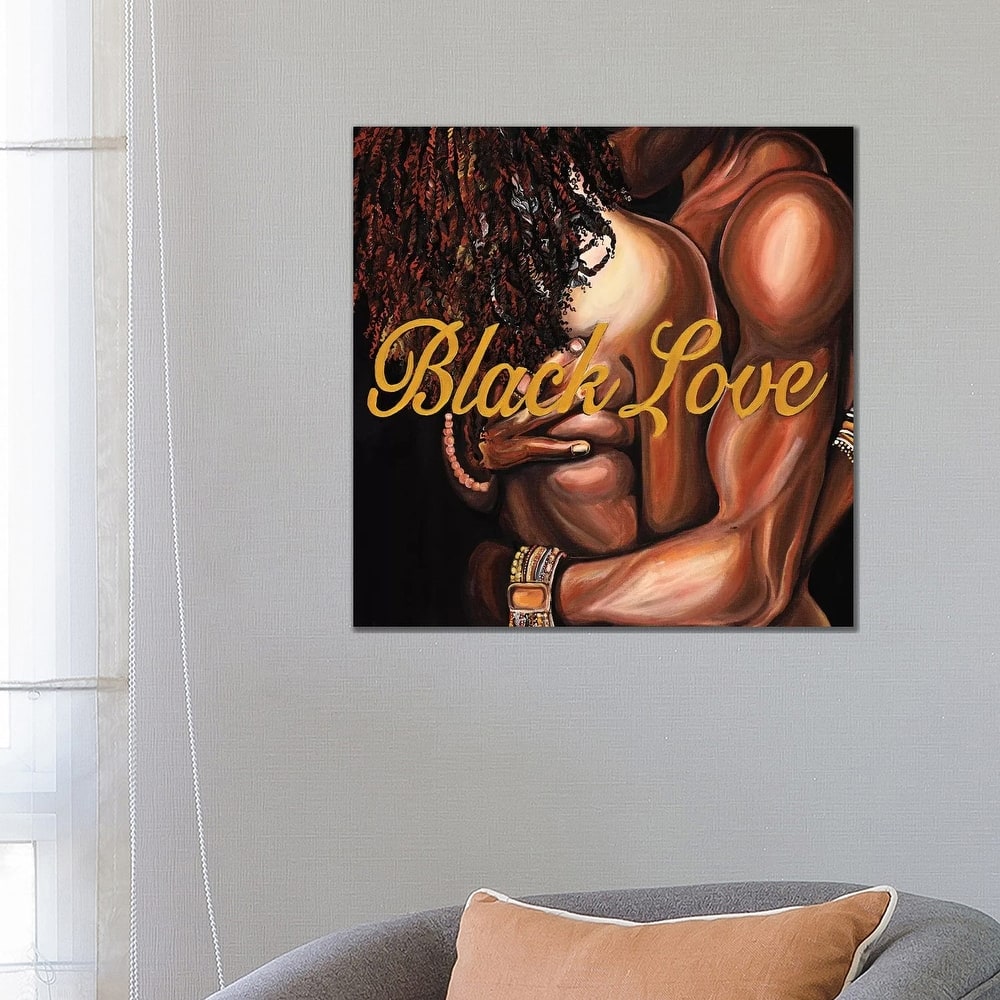 iCanvas "Black Love" by Poetically Illustrated Canvas Print