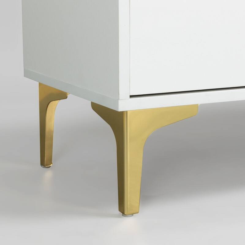 Modern TV Stand For TVs up to 65 Inches,TV Console with LED Remote Control Lights