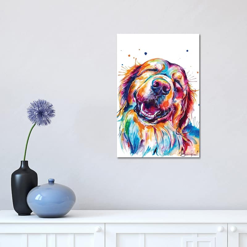 iCanvas "Golden Smile" by Weekday Best Canvas Print - 18x12x1.5