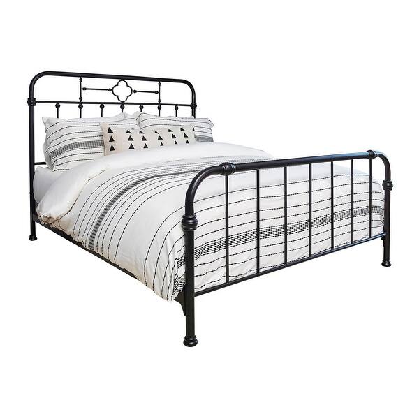 Shop Farrah Matte Black Metal Bed On Sale Overstock 31276844