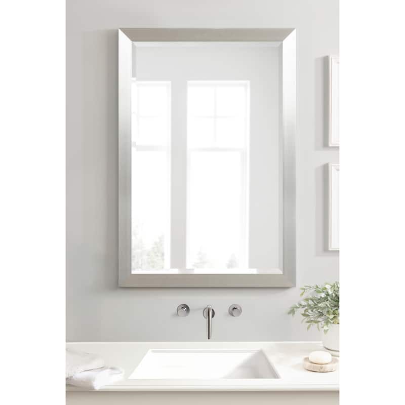 Kate and Laurel Cressna Rectangle Bathroom Wall Mirror