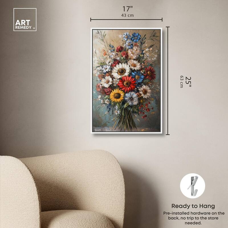 Symphony of Flowers I Canvas by Art Remedy