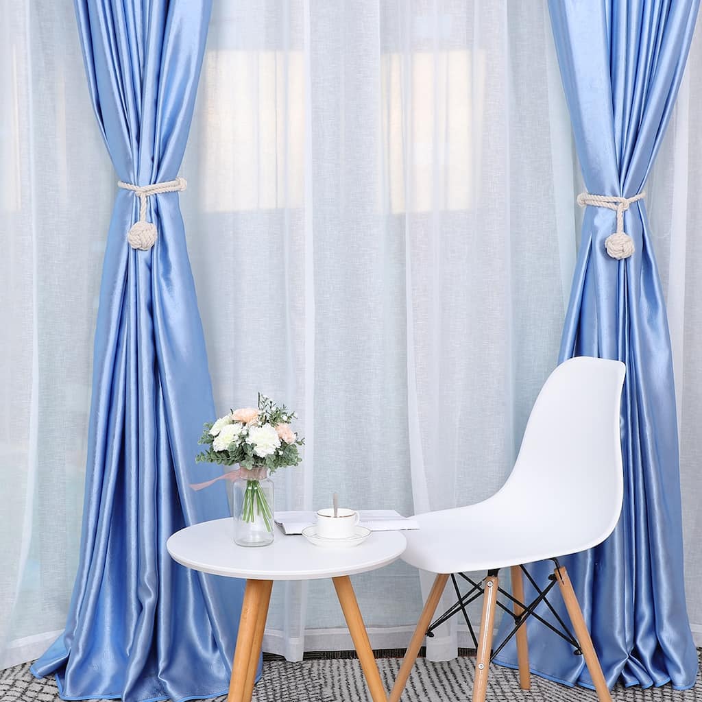 4pcs Curtain Tieback 24 Inch Holdback Decorative Rope Curtain Holder