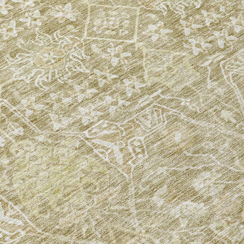 Machine Washable Indoor/ Outdoor Vintage Boho Chantille Rug
