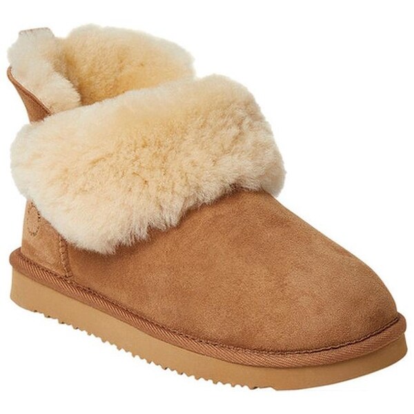shearling bootie slippers