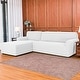 preview thumbnail 66 of 79, Subrtex 2-Piece L Shape Sofa Cover Stretch Sectional Left Chaise Cover