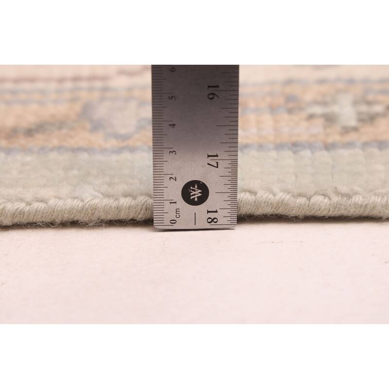 ECARPETGALLERY Hand-knotted Jules Serapi Light Blue Wool Rug - 7'10 x 10'2