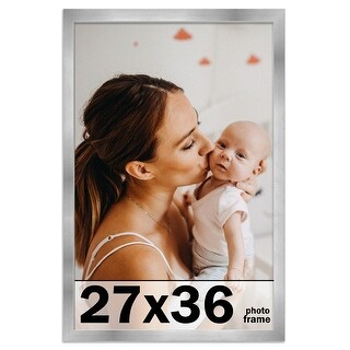 27x36 Frame Stainless Steel Silver Picture Frame - Modern Photo Frame ...