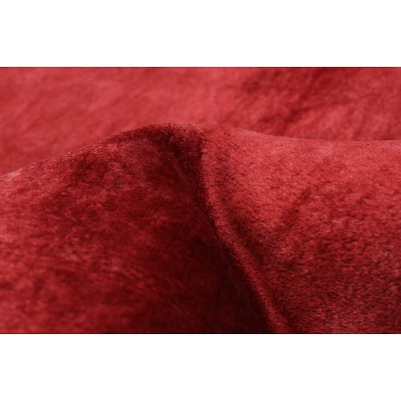 ECARPETGALLERY Hand-knotted Vibrance Red Wool Rug - 8'10 x 11'11
