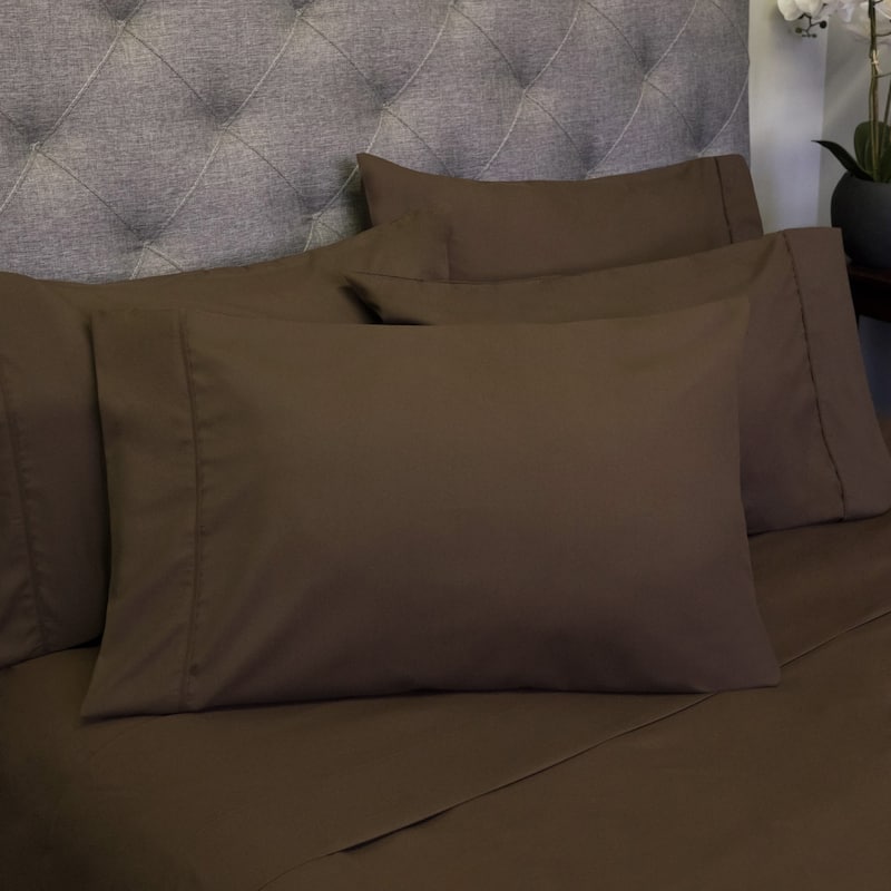 Luxurious Ultra-soft 6-pc. Bedsheet Set - Queen - Brown
