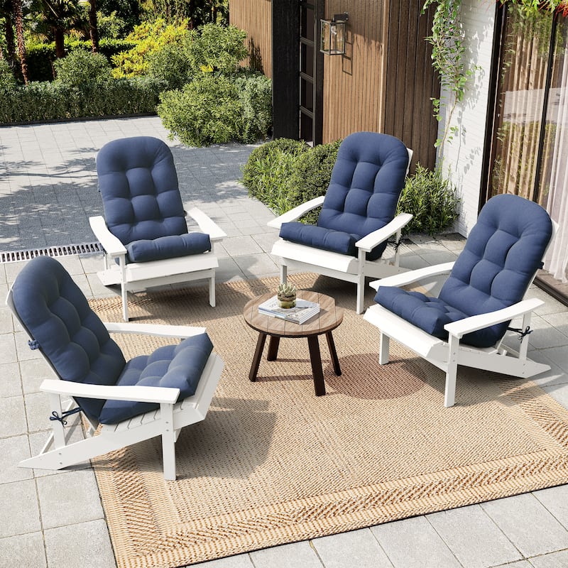 Outdoor Adirondack Chair Cushion Rocking Chair Cushions Thickened Patio Chair Pad with Sunbrella