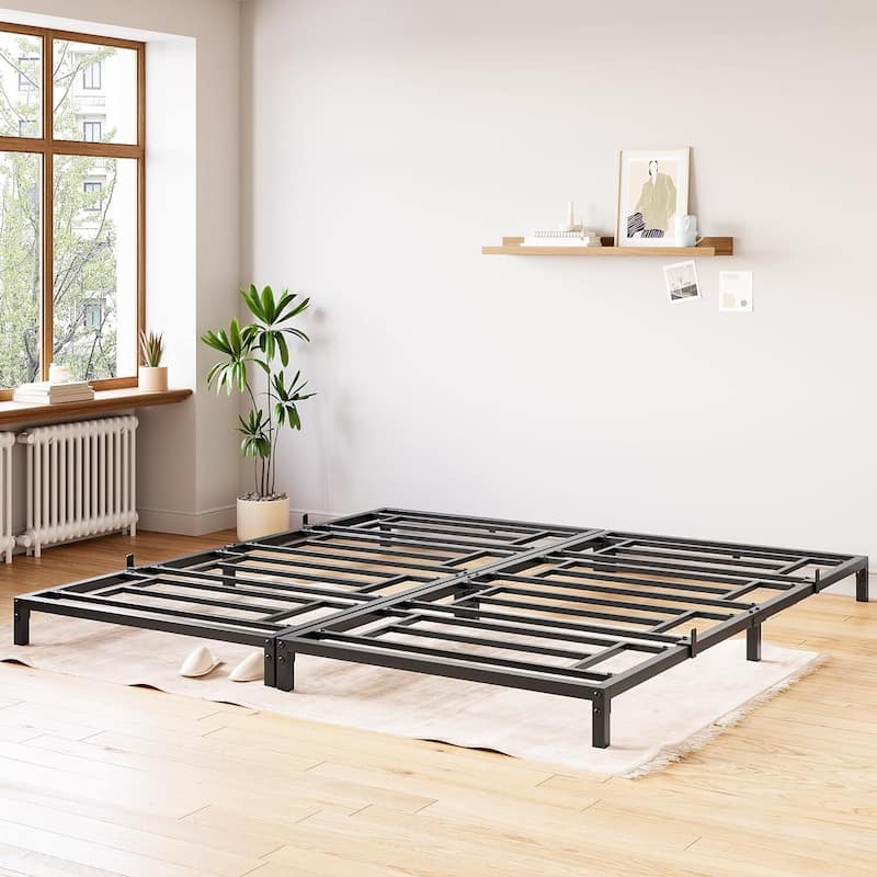 Bed Frame No Box Spring Needed Metal Platform Bed 8"