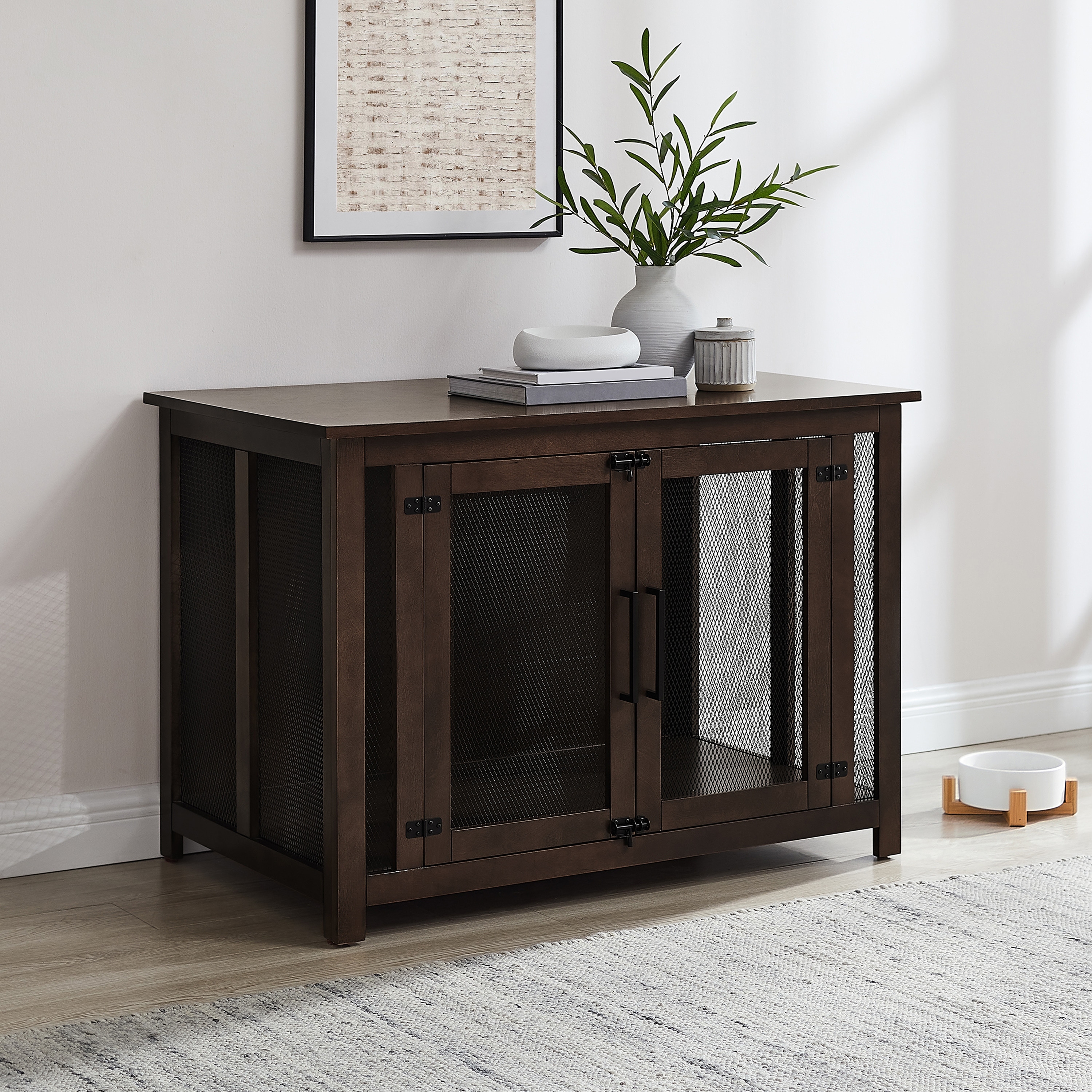 Crosley Dane Credenza Dog Crate