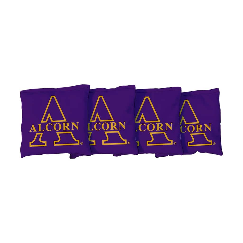 Alcorn State University Braves Purple Cornhole Bags