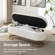 preview thumbnail 104 of 120, Velvet Storage Bench for Bedroom
