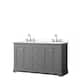 Option Dark Gray, Chrome Trim, White Quartz Top