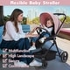 preview thumbnail 9 of 26, Foldable Baby Stroller,High Landscape Stroller for Toddlers, Convertible Infant Pram - N/A