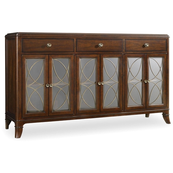 Hooker Furniture 5183-75900 66-1/2" Wide Hardwood Buffet from the Palisade Collection - Figured Walnut