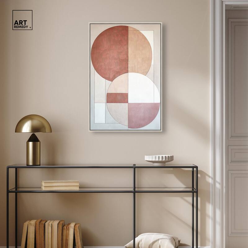 Modernist Circles I Canvas by Art Remedy