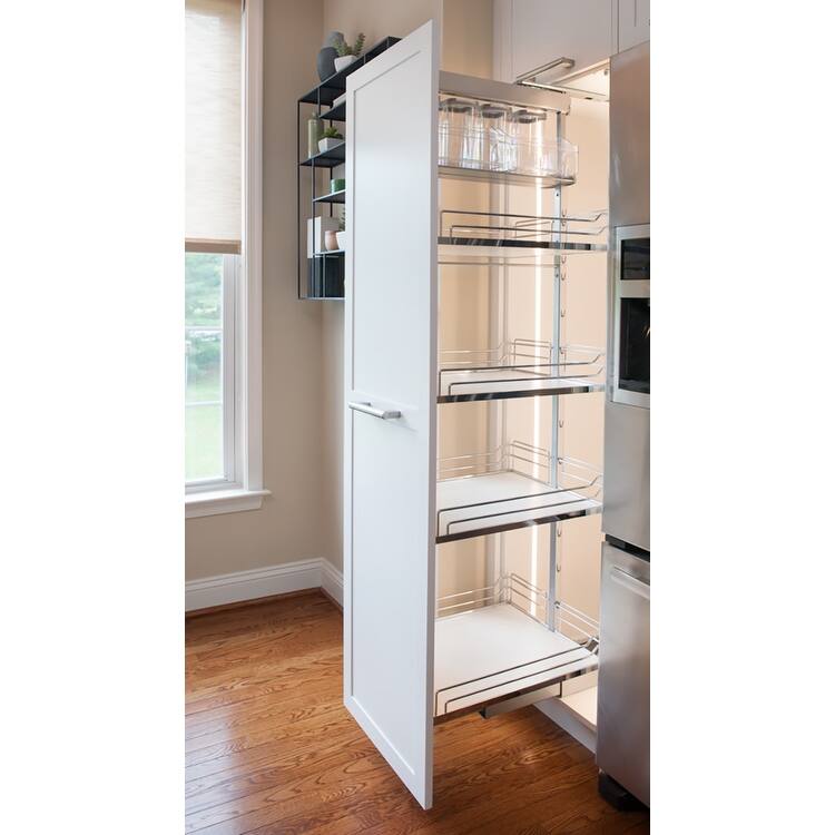 Kessebohmer Dispensa 77-1/8 Inch to 92-7/8 Inch Tall Pull Out Frame - Silver