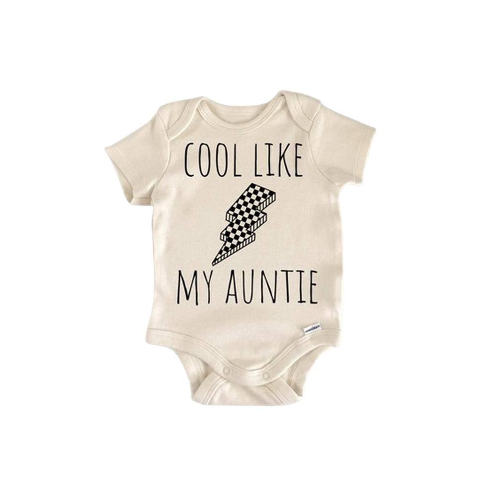 Cool Aunt Auntie - Baby Boy Girl Clothes Infant Bodysuit Funny Cute Newborn